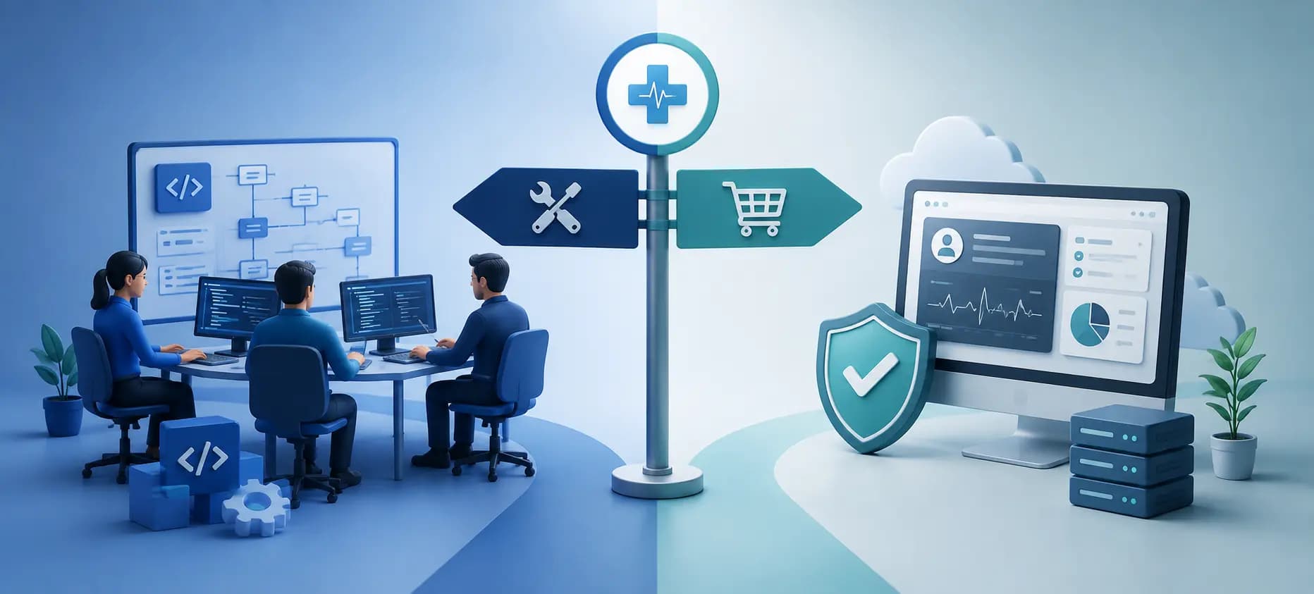 Build vs Buy in Healthcare Software: When to Extend Your Team vs Start From Scratch